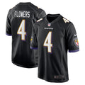 Baltimore Ravens Zay Flowers Black Alternate Game Jersey
