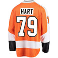 P.Flyers #79 Carter Hart Home Premier Breakaway Player Jersey Orange Stitched American Hockey Jerseys