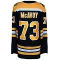 B.Bruins #73 Charlie McAvoy   Black  Jersey Stitched American Hockey Jerseys