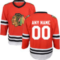 Custom C.Blackhawks Infant Replica Red Stitched American Hockey Jerseys