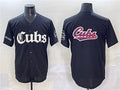 Chicago Cubs Team Big Logo Black 'Gothic North Side Edition' Vapor Premier Limited Stitched Baseball Jersey