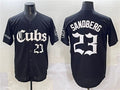 Chicago Cubs #23 Ryne Sandberg Black 'Gothic North Side Edition' Vapor Premier Limited Stitched Baseball Jersey