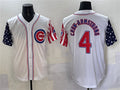 Chicago Cubs #4 Pete Crow-Armstrong White 2025 Independence Day Vapor Premier Limited Stitched Baseball Jersey