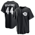 Cincinnati Reds #44 Elly De La Cruz Black Lights Out Limited Stitched Baseball Jersey