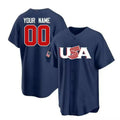Custom USA 2023 World Baseball Classic Replica Jersey C Navy Blue Stitches Baseball Jerseys