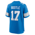 D.Lions #17 Dicaprio Bootle Blue Team Game American Football Jersey