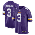 Minnesota Vikings Jordan Addison Purple Game Jersey