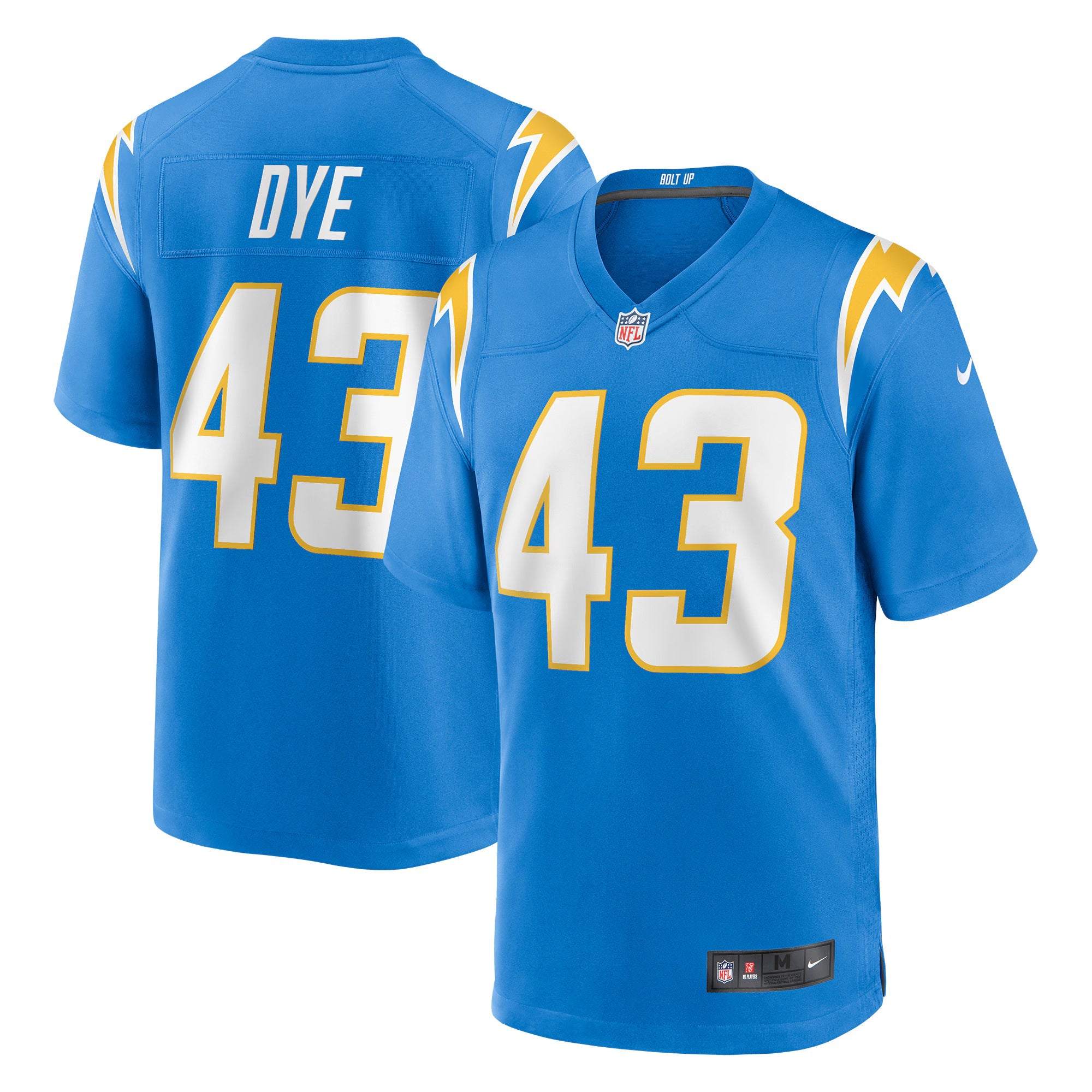 Los Angeles Chargers Troy Dye Powder Blue Game Jersey