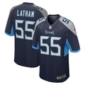 Tennessee Titans JC Latham Navy Player Game Jersey