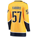 N.Predators #57 Dante Fabbro Home Breakaway Player Jersey Gold Stitched American Hockey Jerseys