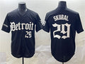Detroit Tigers #29 Tarik Skubal Black 'Motor Gothic Edition' Vapor Premier Limited Stitched Baseball Jersey