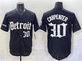 Detroit Tigers #30 Kerry Carpenter Black 'Motor Gothic Edition' Vapor Premier Limited Stitched Baseball Jersey