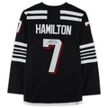 NJ.Devils #7 Dougie Hamilton   Black Stitched American Hockey Jerseys