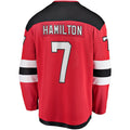 NJ.Devils #7 Dougie Hamilton Home Premier Breakaway Player Jersey Red Stitched American Hockey Jerseys