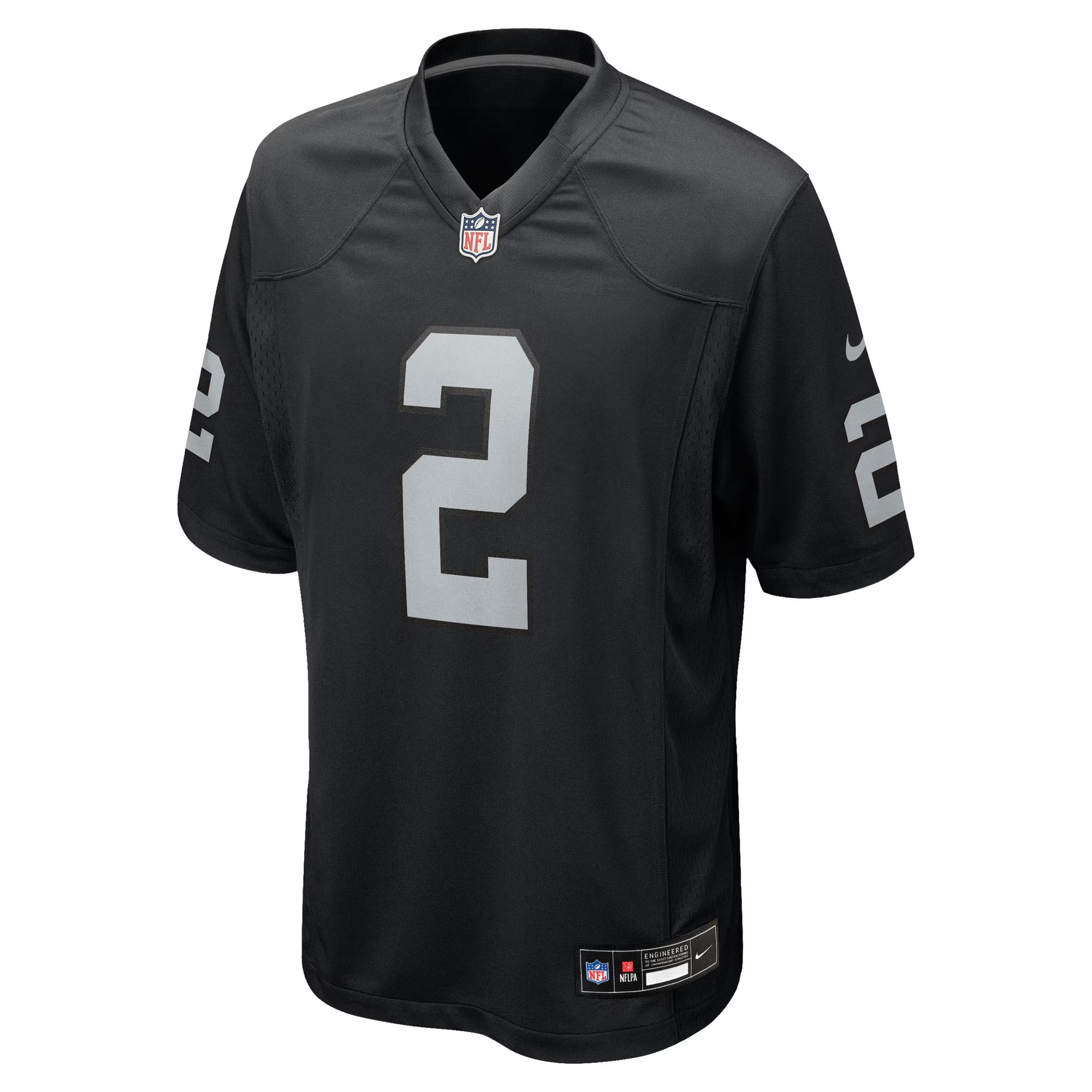 Las Vegas Raiders Ashton Jeanty Black 2025 NFL Draft First Round Pick Game Jersey