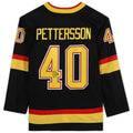 V.Canucks #40 Elias Pettersson   Alternate Black Stitched American Hockey Jerseys