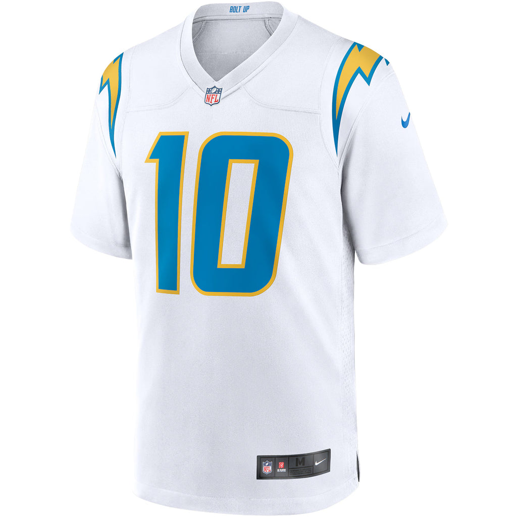 Los Angeles Chargers Justin Herbert White Game Jersey