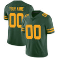 Custom GB.Packers Green Stitched Vapor Limited Football Jersey