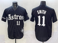 Houston Astros #11 Cam Smith Black Gothic 'Houston Born Barrio Raised' Limited Stitched Baseball Jersey