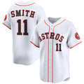 Houston Astros #11 Cam Smith White 2025 Home Limited Stitched Baseball Jersey