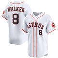 Houston Astros #8 Christian Walker White 2025 Home Limited Stitched Baseball Jersey