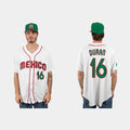 #16 JARREN DURAN MEXICO BASEBALL 2023 WORLD BASEBALL CLASSIC JERSEYC WHITE Stitches Baseball Jerseys