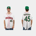 #45 JOEY MENESES MEXICO BASEBALL 2023 WORLD BASEBALL CLASSIC JERSEYC WHITE Stitches Baseball Jerseys
