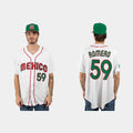 #59 JOJO ROMERO MEXICO BASEBALL 2023 WORLD BASEBALL CLASSIC JERSEYC WHITE Stitches Baseball Jerseys
