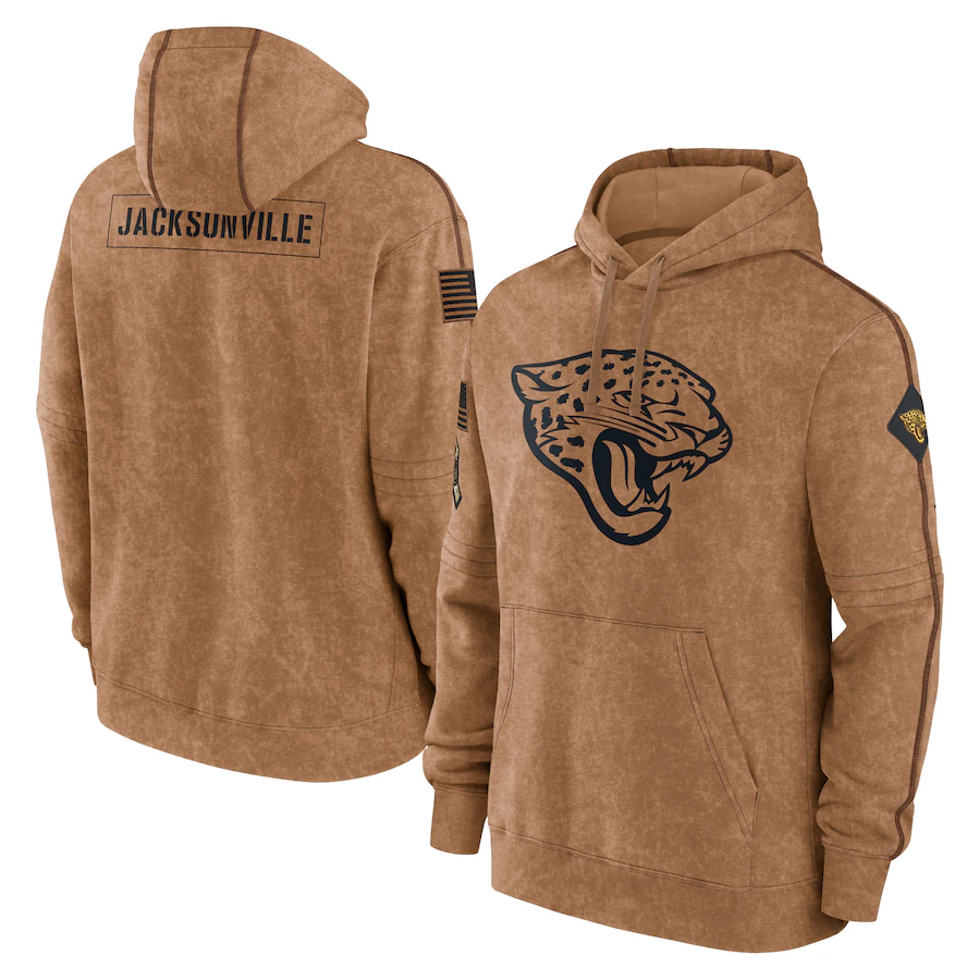 J.Jaguars 2023 Salute To Service Club Pullover Hoodie Cheap sale Birthday and Christmas gifts Stitched American Football Jerseys