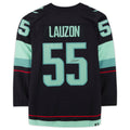 S.Kraken #55 Jeremy Lauzon   with Inaugural Season Jersey Patch Blue Stitched American Hockey Jerseys