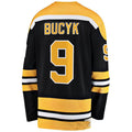 B.Bruins #9 John Bucyk Premier Breakaway Retired Player Jersey Black Stitched American Hockey Jerseys