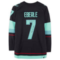 S.Kraken #7Jordan Eberle   with Release The Kraken Inscription and Inaugural Season Jersey Patch Hockey Jerseys