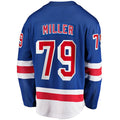 NY.Rangers #79 K'Andre Miller 2017-18 Home Breakaway Replica Jersey Blue Stitched American Hockey Jerseys