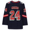 NY.Rangers #24 Kaapo Kakko   2020-21 Reverse Retro Navy Stitched American Hockey Jerseys