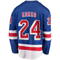 NY.Rangers #24 Kaapo Kakko Home Premier Breakaway Player Jersey Blue Stitched American Hockey Jerseys