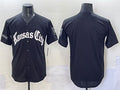 Kansas City Royals Blank Black 'Gothic Crown Edition' Vapor Premier Limited Stitched Baseball Jersey