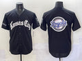 Kansas City Royals Team Big Logo Black 'Gothic Crown Edition' Vapor Premier Limited Stitched Baseball Jersey