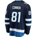 W.Jets #81 Kyle Connor Fanatics Branded Breakaway Replica Jersey Navy Stitched American Hockey Jerseys