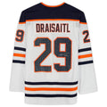 E.Oilers #29 Leon Draisaitl   White Stitched American Hockey Jerseys