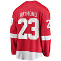 D.Red Wings #23 Lucas Raymond Home Breakaway Player Jersey Red Stitched American Hockey Jerseys