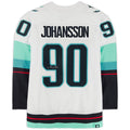 S.Kraken #90 Marcus Johansson   with Inaugural Season Jersey Patch White Stitched American Hockey Jerseys