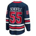 W.Jets #55 Mark Scheifele Fanatics Branded 2021-22 Alternate Premier Breakaway Player Jersey Navy Stitched American Hockey Jerseys