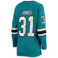 SJ.Sharks #31 Martin Jones Fanatics Branded Breakaway Home Team Player Jersey Teal Stitched American Hockey Jerseys