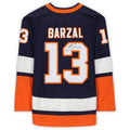 NY.Islanders #13 Mathew Barzal   2020-21 Reverse Retro Nary Stitched American Hockey Jerseys