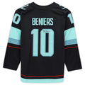 S.Kraken #10 Matt Beniers   Blue Stitched American Hockey Jerseys