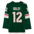 M.Wild #12 Matthew Boldy   Jersey Green Stitched American Hockey Jerseys