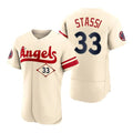 Baseball Jerseys Men Los Angeles Angels #33 Max Stassi Cream Stitched 2022 City Connect Jersey