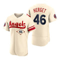 Baseball Jerseys Men Los Angeles Angels #46 Jimmy Herget Cream Stitched 2022 City Connect Jersey