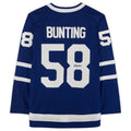 T.Maple Leafs #58 Michael Bunting   Jersey Blue Stitched American Hockey Jerseys