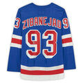 NY.Rangers #93 Mika Zibanejad   Blue Stitched American Hockey Jerseys